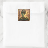 Wadjet – Ägyptische Schlangengöttin´6 スクエアシール (バッグ)