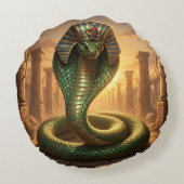 Wadjet – Ägyptische Schlangengöttin´6 ラウンドクッション (裏面)