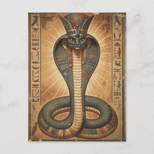 Wadjet – Ägyptische Schlangengöttin´7 シーズンポストカード (正面)