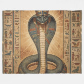 Wadjet – Ägyptische Schlangengöttin´7 フリースブランケット (正面(横))