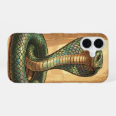 Wadjet – Ägyptische Schlangengöttin iPhone 16ケース (裏面横)