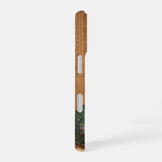 Wadjet – Ägyptische Schlangengöttin iPhone 16ケース (右側面)