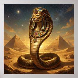 Wadjet – Egyptian Cobra Goddess ポスター