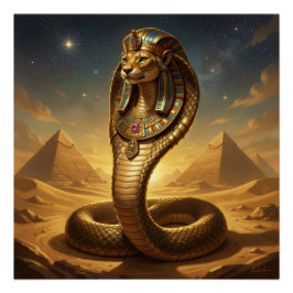 Wadjet – Egyptian Cobra Goddess ポスター