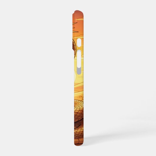 Wadjet – Egyptian Cobra Goddess´1 iPhone 16ケース (左側面)