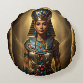 Wadjet – Egyptian Cobra Goddess´2 ラウンドクッション (裏面)