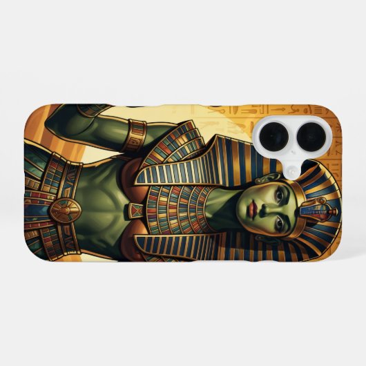 Wadjet – Egyptian Cobra Goddess´4 iPhone 16ケース (裏面横)