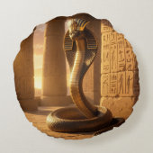 Wadjet – Egyptian Cobra Goddess´6 ラウンドクッション (裏面)