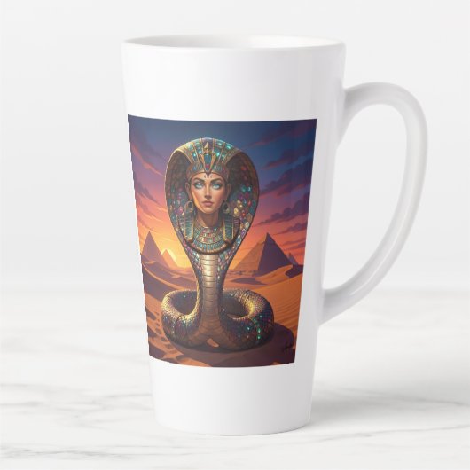 Wadjet – Egyptian Cobra Goddess´7 カフェラテマグ (右)