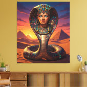 Wadjet – Egyptian Cobra Goddess´7 キャンバスプリント (インサイチュ (リビング))