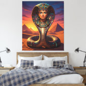 Wadjet – Egyptian Cobra Goddess´7 キャンバスプリント (インサイチュ (寝室))