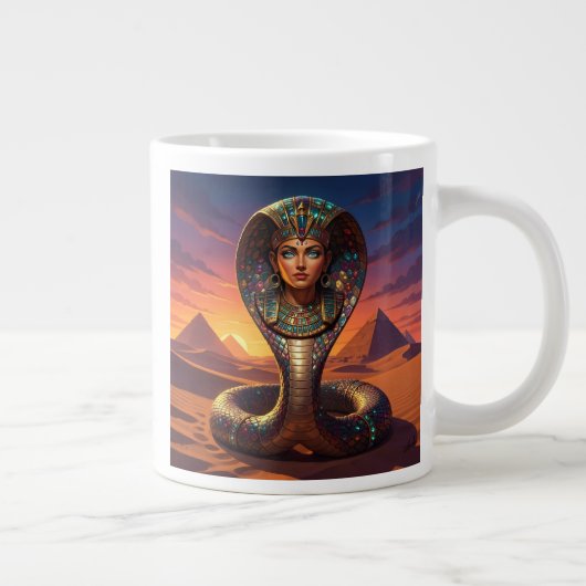 Wadjet – Egyptian Cobra Goddess´7 ジャンボコーヒーマグカップ (右)