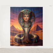 Wadjet – Egyptian Cobra Goddess´7 タペストリー (正面)