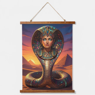 Wadjet – Egyptian Cobra Goddess´7 吊り下げ型タペストリー
