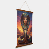 Wadjet – Egyptian Cobra Goddess´7 吊り下げ型タペストリー (傾斜あり)