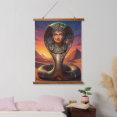 Wadjet – Egyptian Cobra Goddess´7 吊り下げ型タペストリー (寝室)