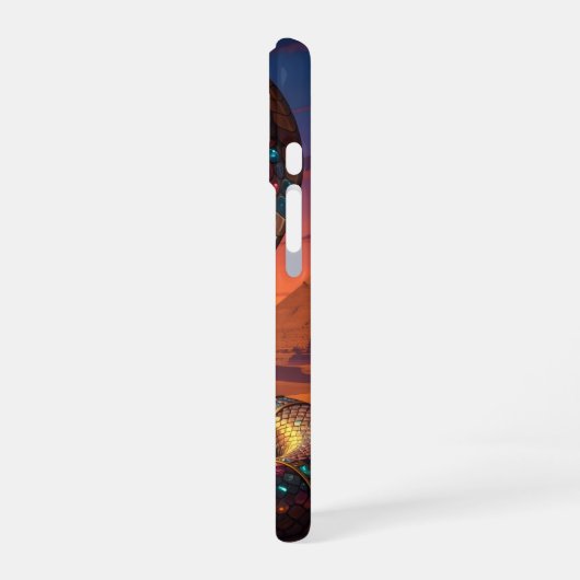 Wadjet – Egyptian Cobra Goddess´7 iPhone 16ケース (左側面)