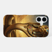 Wadjet – Egyptian Cobra Goddess iPhone 16ケース (裏面横)