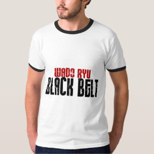 Wado Ryuの黒帯の空手 Tシャツ