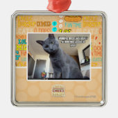 Wadyaの平均は「助け」を得ますか。 メタルオーナメント (正面)