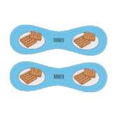 Waffle cartoon illustration  野球ボール (パネル)