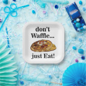 Waffle Food Funny Party ペーパープレート (パーティー)