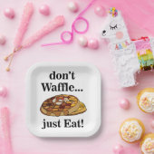 Waffle Food Funny Party ペーパープレート (パーティー)