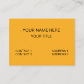 Waffle Food Restaurant Funny 名刺 (裏面)