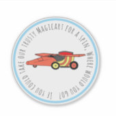 Waffle+Mochi- Magicart-Vinyl Sticker シール (正面)