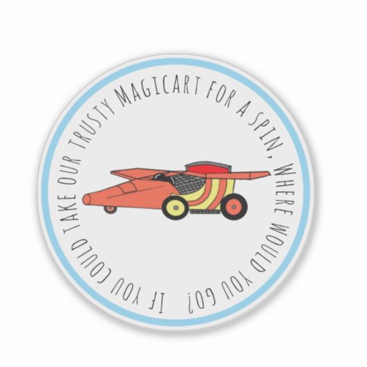 Waffle+Mochi- Magicart-Vinyl Sticker シール (正面)