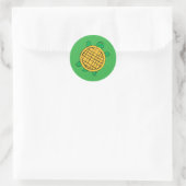Waffle Turtles sticker ラウンドシール (バッグ)