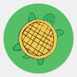 Waffle Turtles sticker ラウンドシール