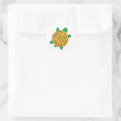 Waffle Turtles sticker ラウンドシール (バッグ)