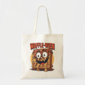 Waffle-ween Funny Halloween Breakfast Waffle Pun トートバッグ (正面)