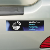 WaffleCastの公式のバンパーステッカー! バンパーステッカー (車上)