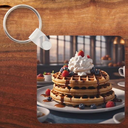 Waffles キーホルダー (正面)