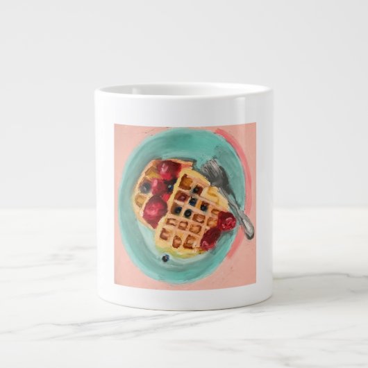 Waffles and Berries ジャンボコーヒーマグカップ (正面)