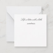 Waffles and Berries ノートカード (裏面)