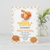 Waffles and chicken party Invitation 招待状 (スタンド正面)