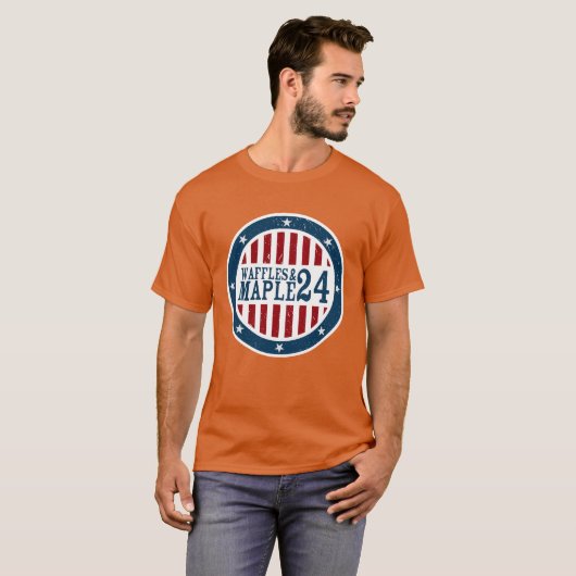 Waffles & Maple 24 Tシャツ (正面フル)