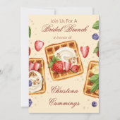 Waffles & Wishes Bridal Brunch   招待状 (正面)