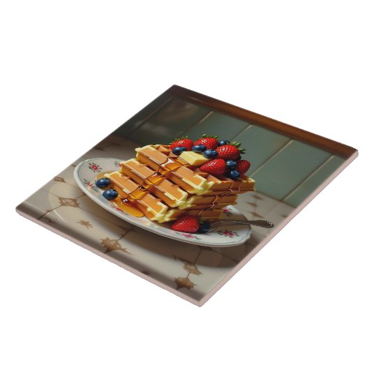 Waffles with Strawberries and Blueberries タイル (側面)