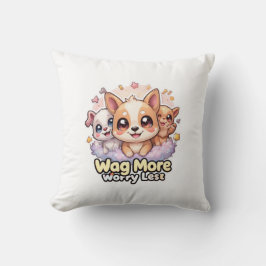 Wagより心配ない可愛い子犬の装飾クッション クッション