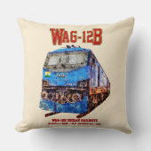 WAG-12B機関車インディアン鉄道貨物列車 クッション (正面)