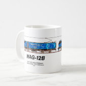WAG-12B機関車インディアン鉄道貨物列車 コーヒーマグカップ (正面左)