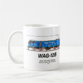 WAG-12B機関車インディアン鉄道貨物列車 コーヒーマグカップ (左)