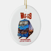 WAG-12B機関車インディアン鉄道貨物列車 セラミックオーナメント (右)