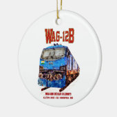 WAG-12B機関車インディアン鉄道貨物列車 セラミックオーナメント (左)