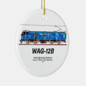 WAG-12B機関車インディアン鉄道貨物列車 セラミックオーナメント (右)