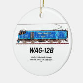 WAG-12B機関車インディアン鉄道貨物列車 セラミックオーナメント (左)